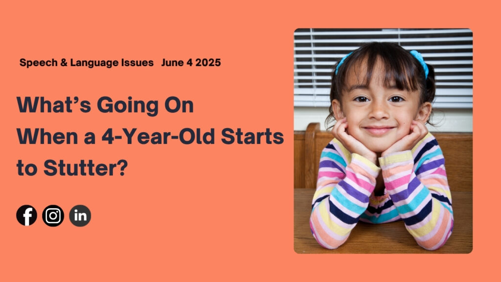 4-year-old engaging in play-based speech therapy